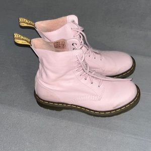 Pink Dr. Martens Boots, Size 8
